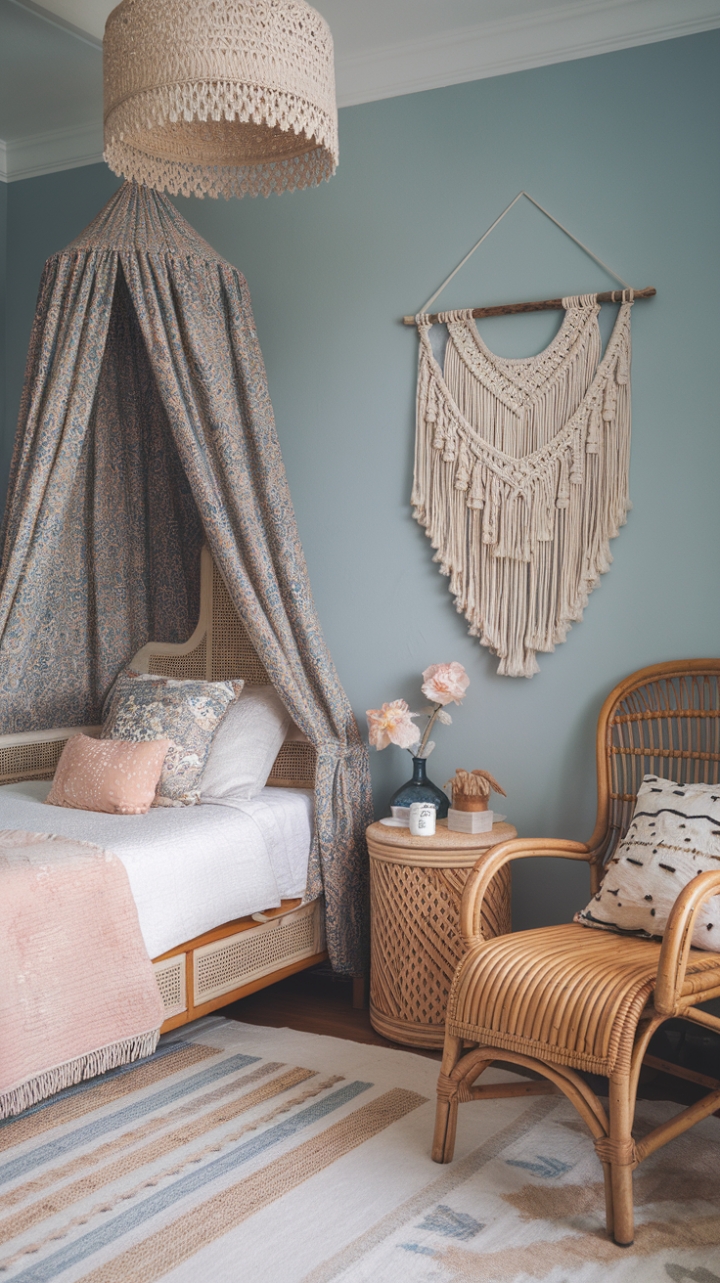 Bohemian Bliss: A Cozy Canopy Retreat