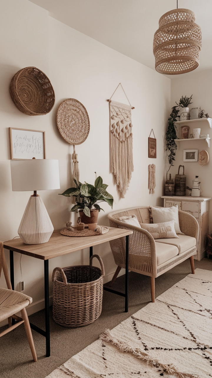Bohemian Farmhouse Retreat: A Cozy Corner of Rustic Charm and Free-Spirited Style