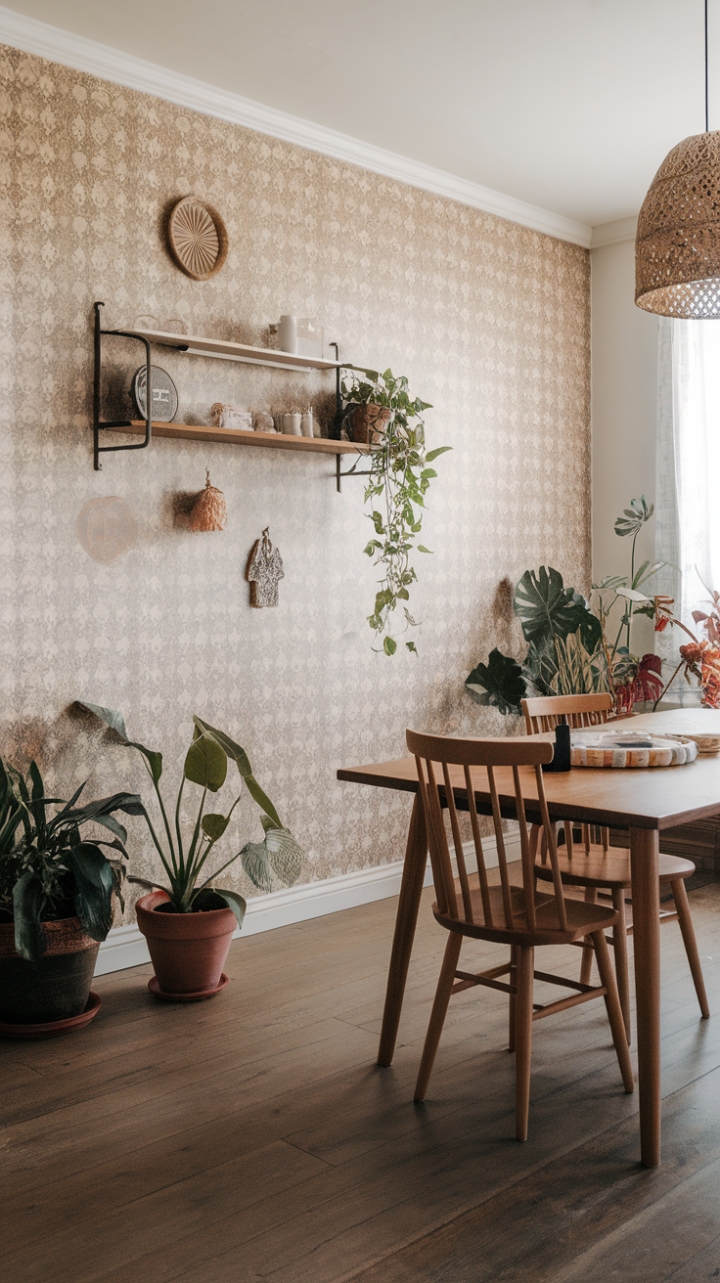 Bohemian Dining Room: Rustic Charm Meets Modern Elegance