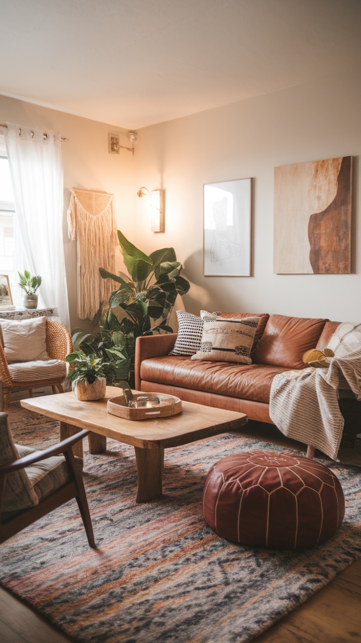 Bohemian Bliss: A Plush, Nature-Inspired Sanctuary