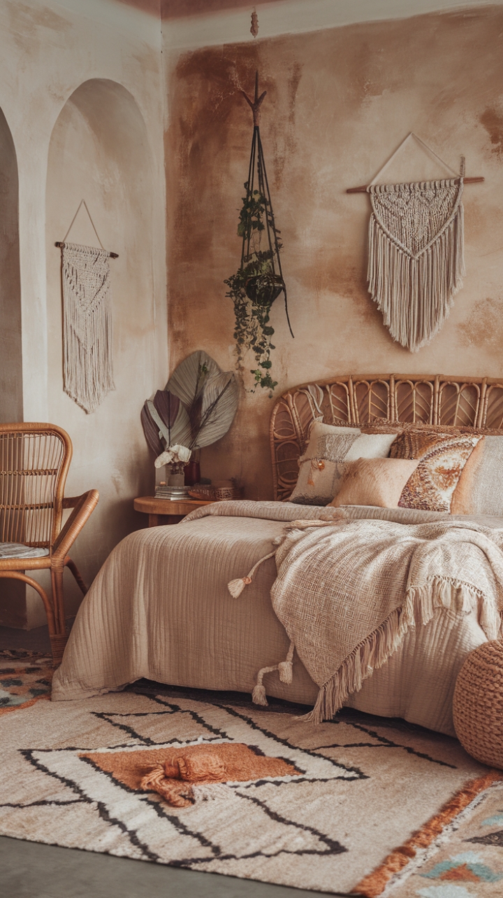 Bohemian Dreamscape: A Cozy Sanctuary of Textures and Tales