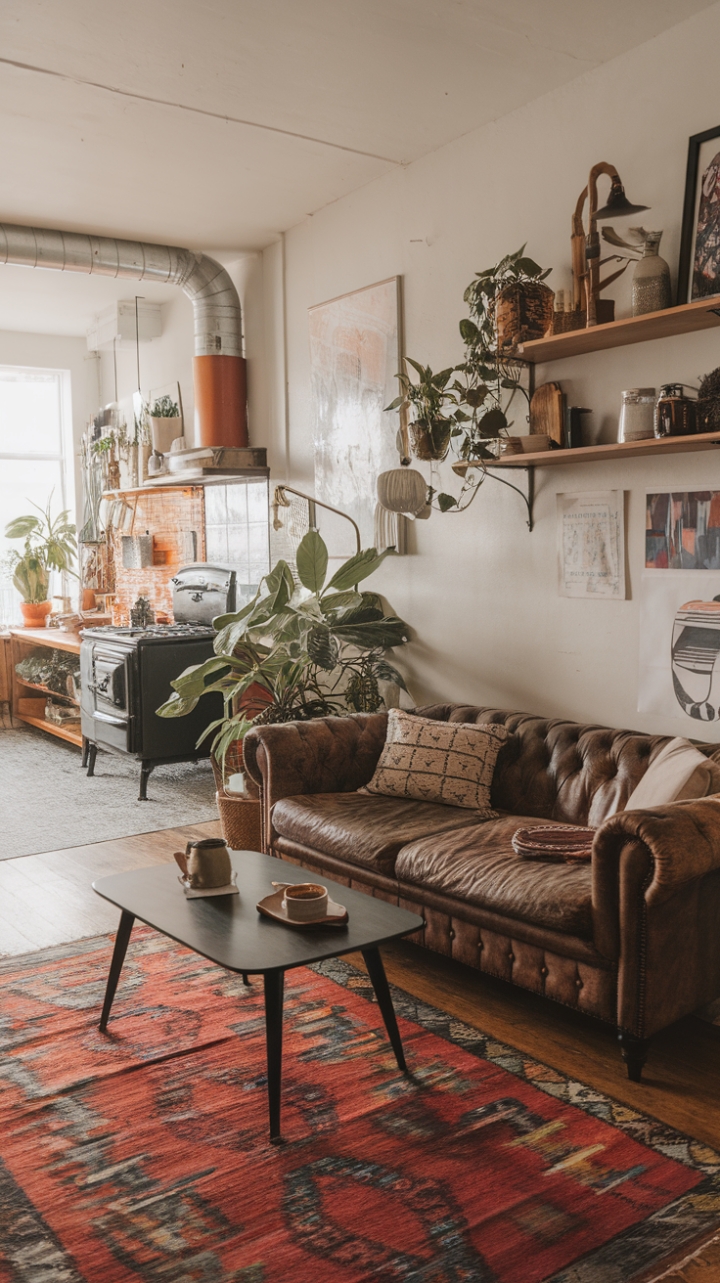 A Living Room of Wanderlust and Warmth