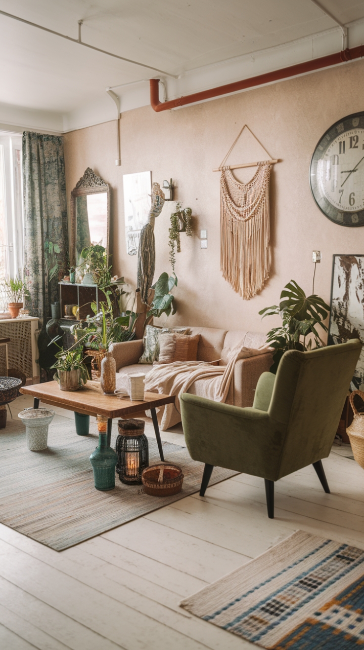 Effortless Cool: A Bohemian Sanctuary of Textures and Patterns