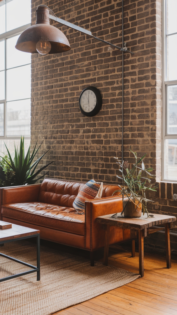 Exposed Brick and Plush Cushions: A Chic Texture Masterclass