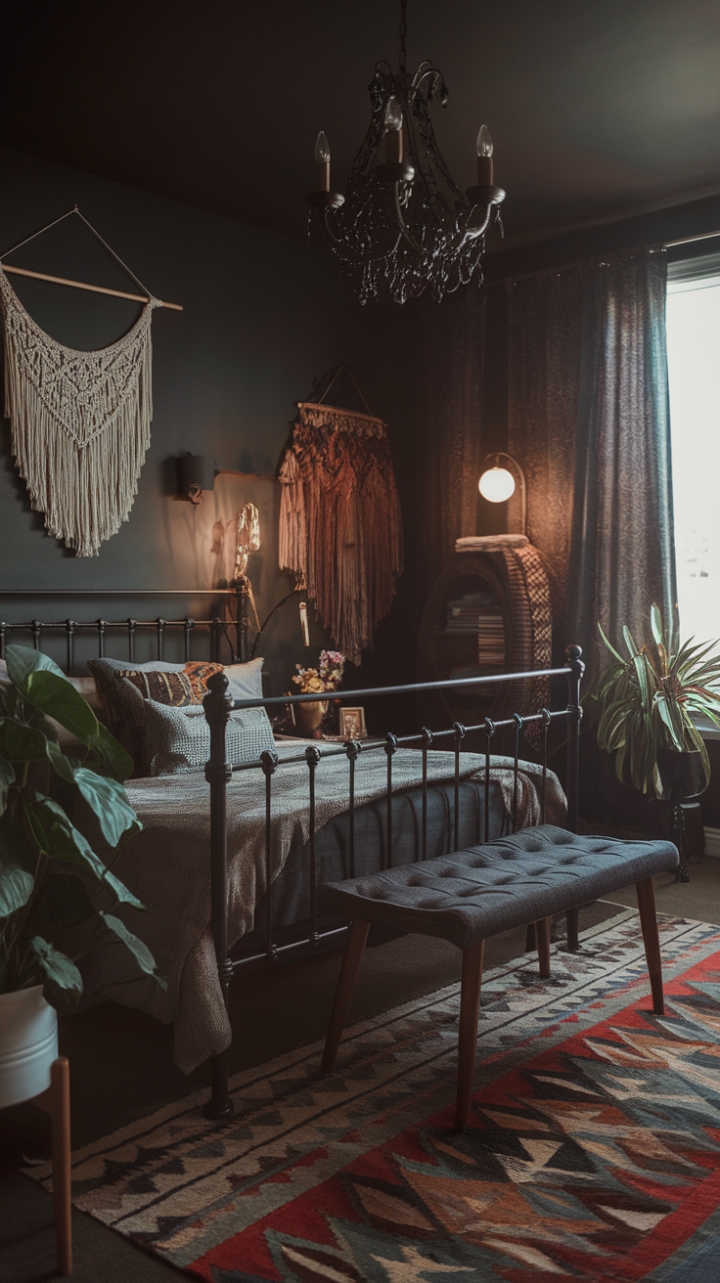 A Moody Bohemian Sanctuary for the Romantic Rebel