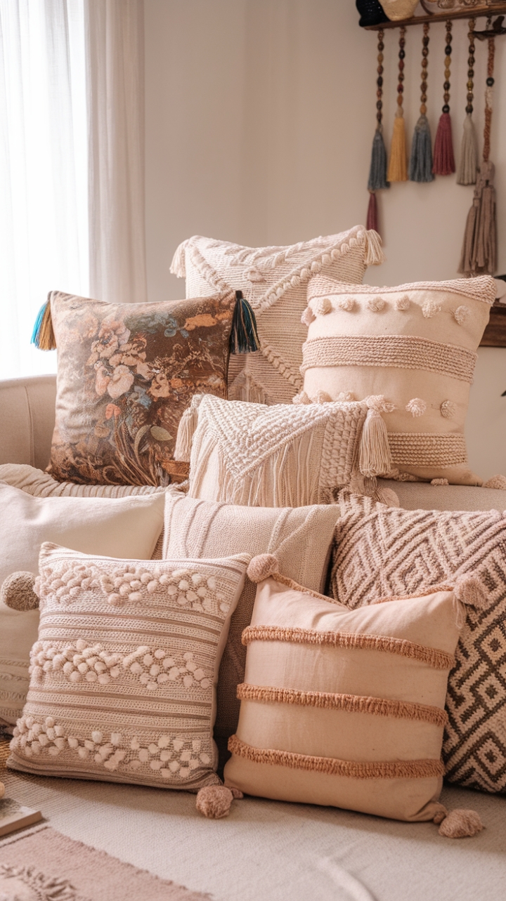 Bohemian Bliss: A Cozy Sanctuary of Textured Elegance