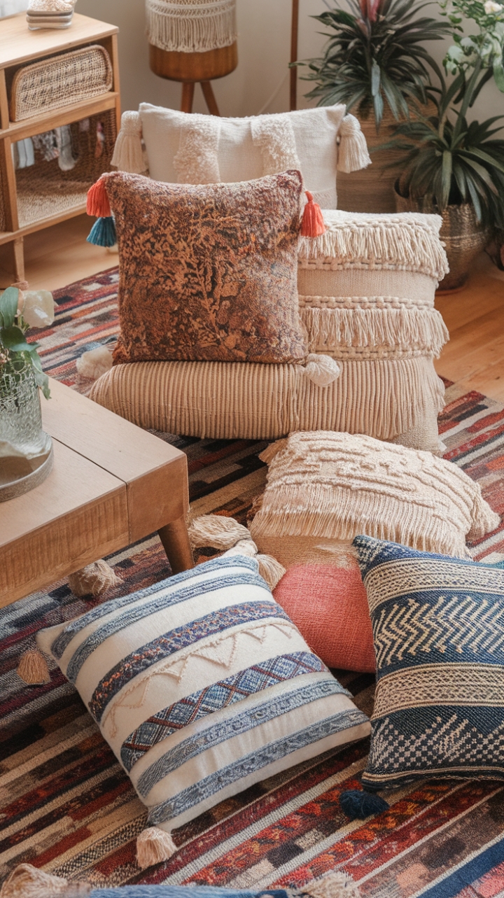 Bohemian Bliss: A Cozy, Patterned Paradise