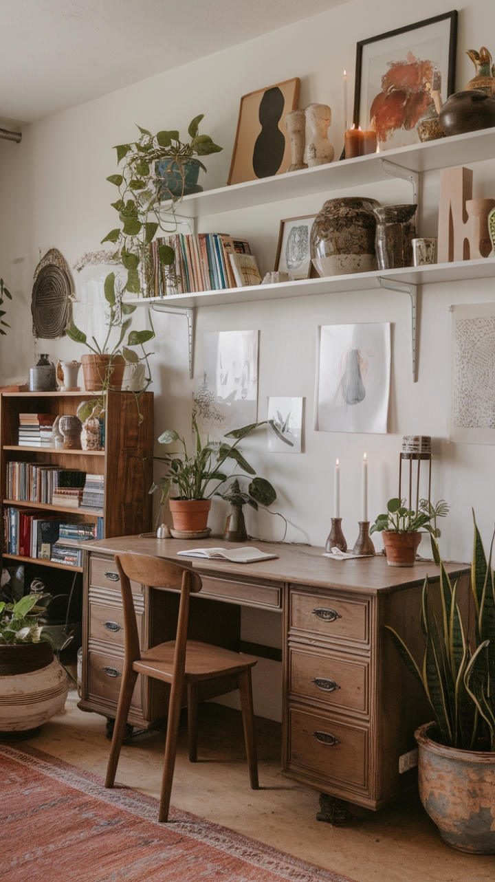 Bohemian Chic: Transform Your Home Office into an Eclectic Creative Retreat