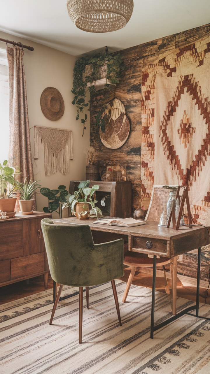 Bohemian Workspace: Where Style Meets Inspiration