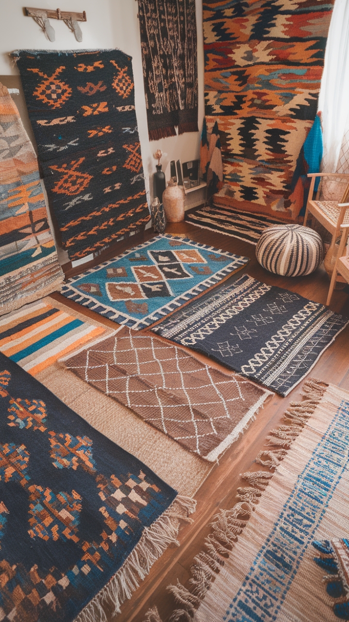 Global Inspiration: An Eclectic Haven of Artful Rugs