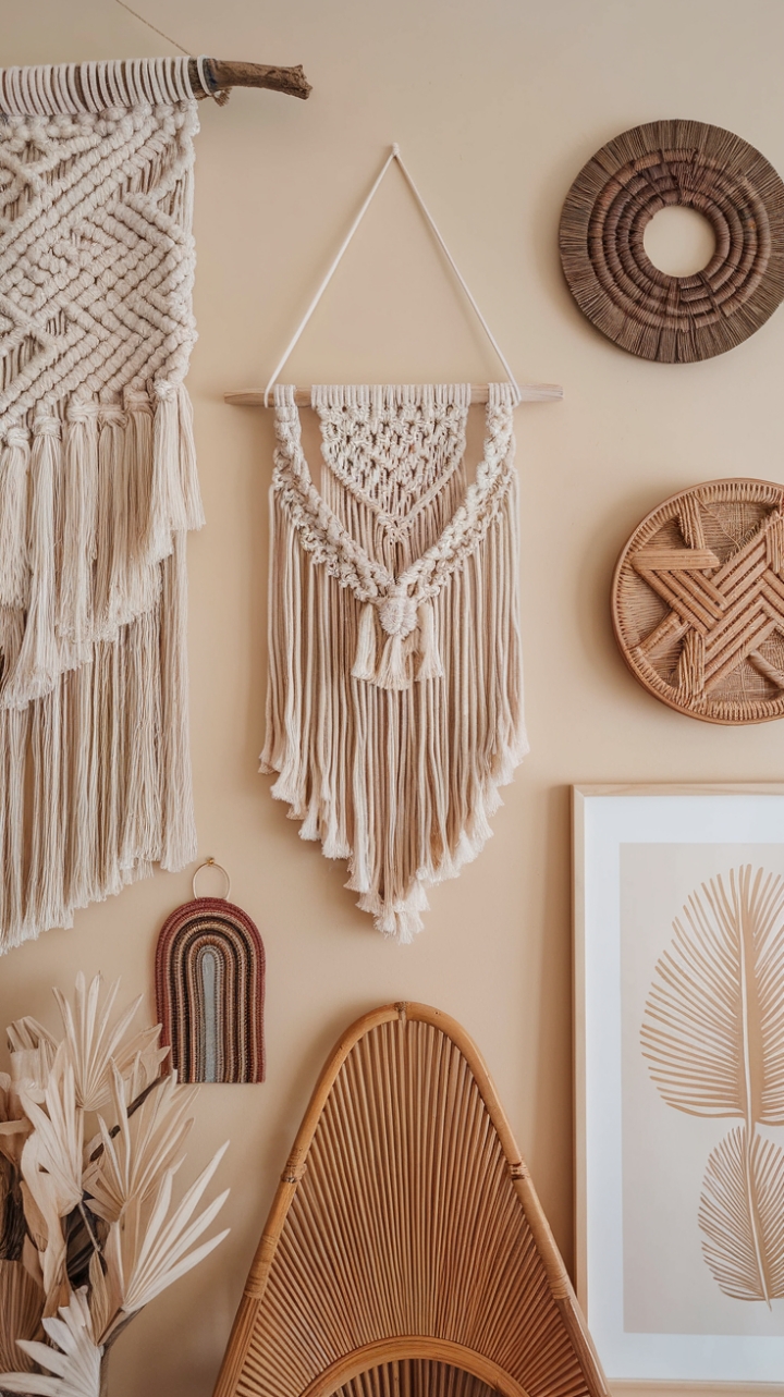 Boho Chic: A Gallery Wall of Wanderlust and Artistic Expression