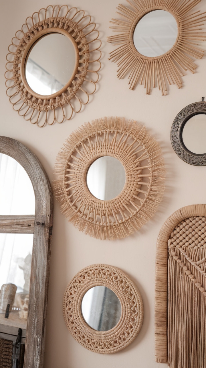 Chic Reflections: Celebrating Bohemian Mirror Art