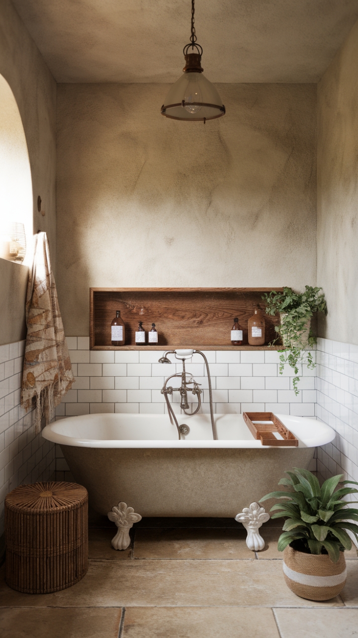 Charming Farmhouse Boho Bathroom for Ultimate Relaxation