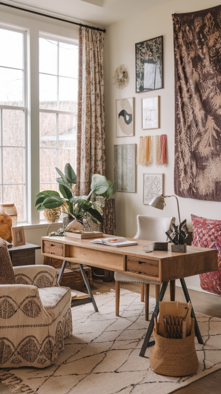 Create Your Dream Bohemian Office Space