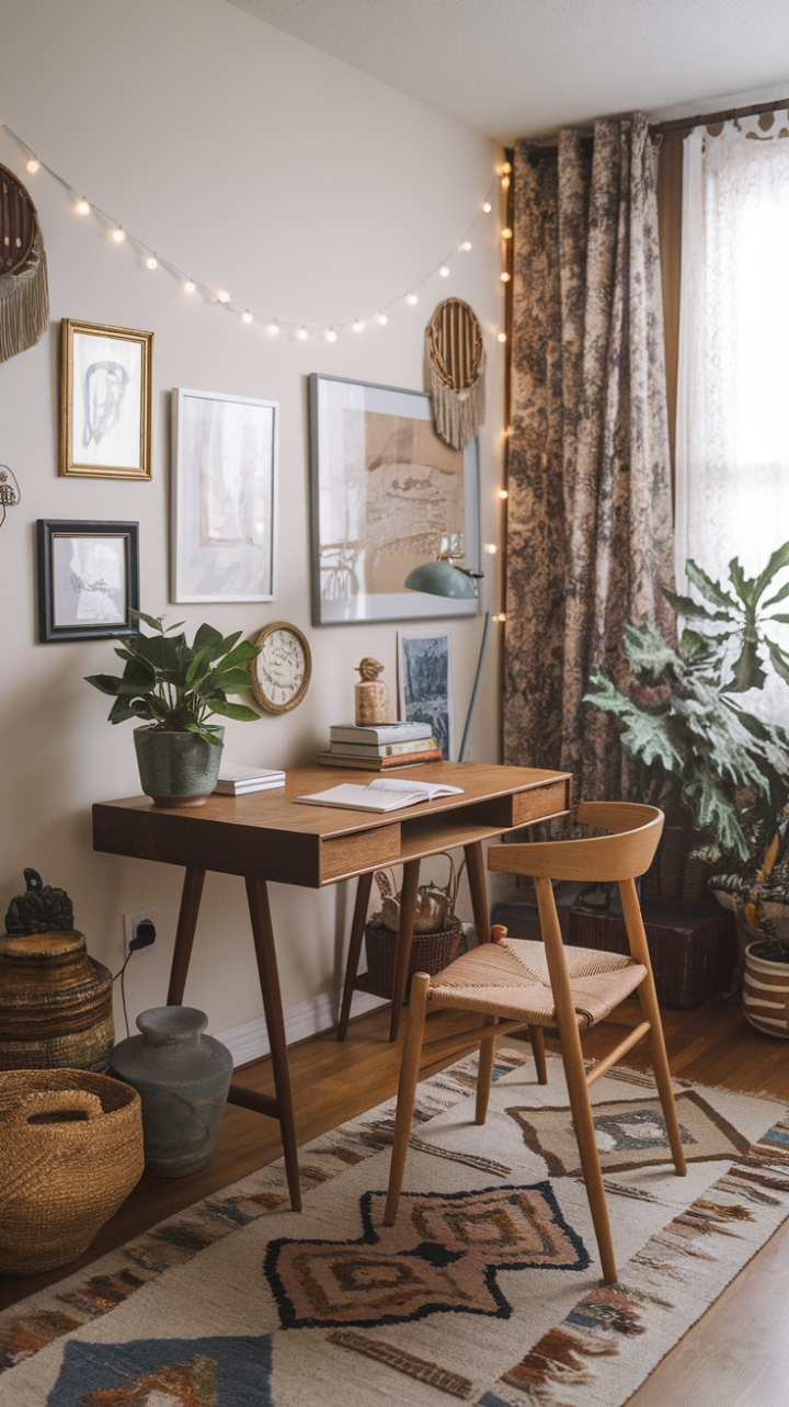 Bohemian Inspiration: An Eclectic Office Retreat