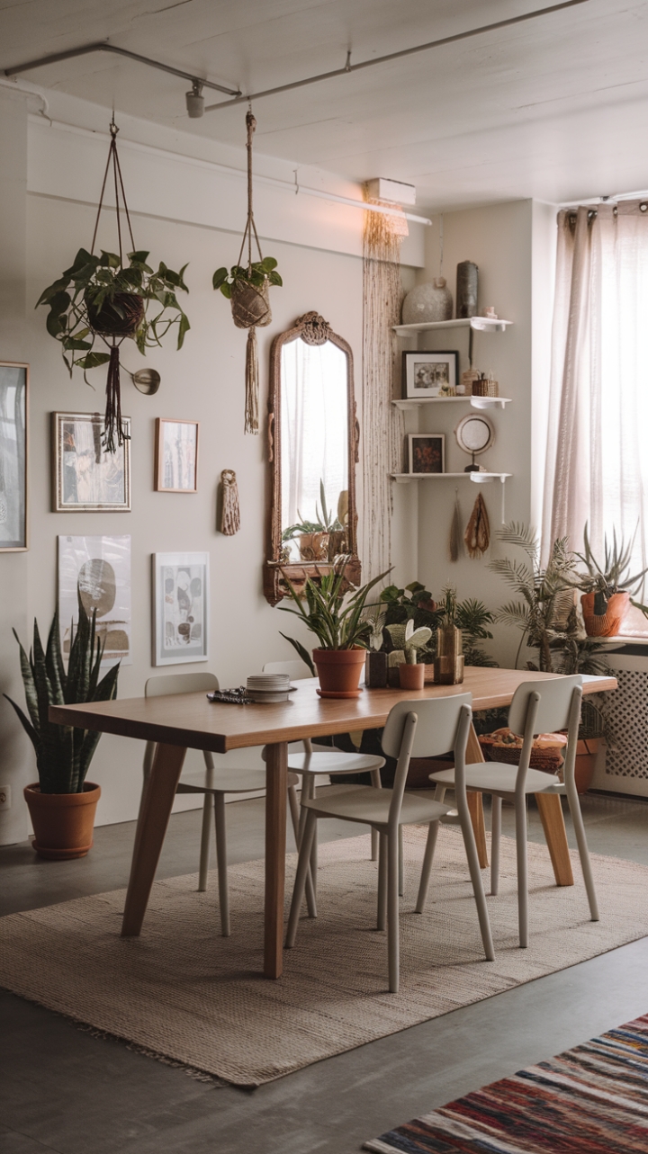 Boho-Chic Dining Room: A Sanctuary of Style and Comfort