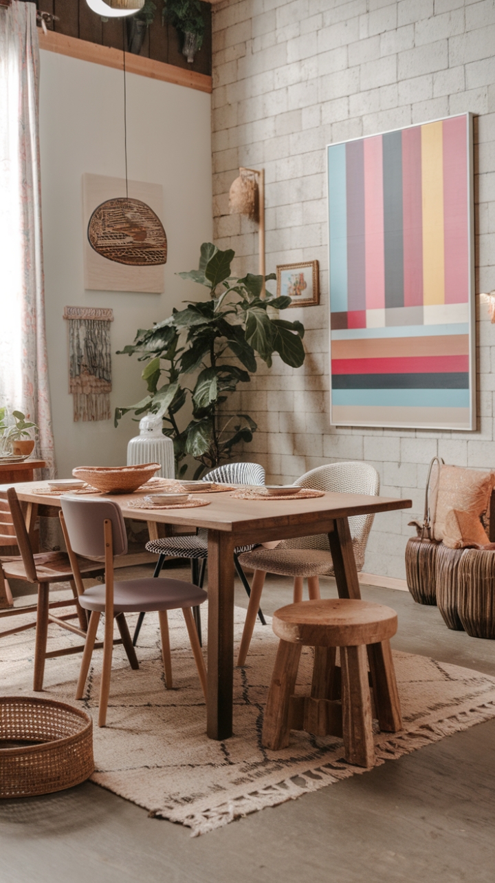Bohemian Dream: Where Rustic Meets Modern in a Soulful Space