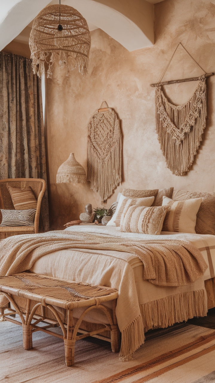 Bohemian Bliss: A Cozy Rattan Retreat