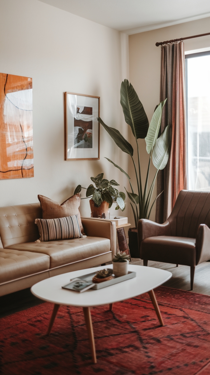 A Bohemian Modern Retreat with Mid-Century Charm