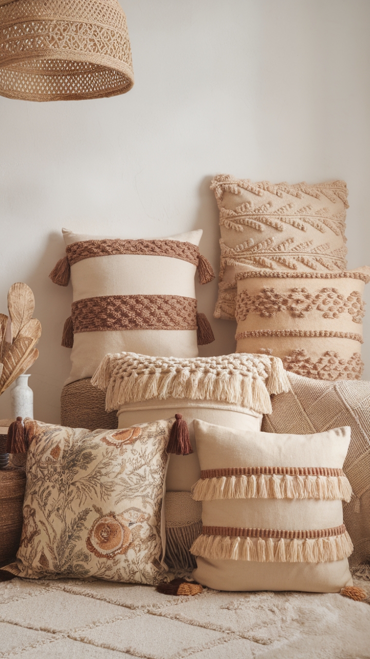 Boho Bliss: A Cozy Cushion Paradise