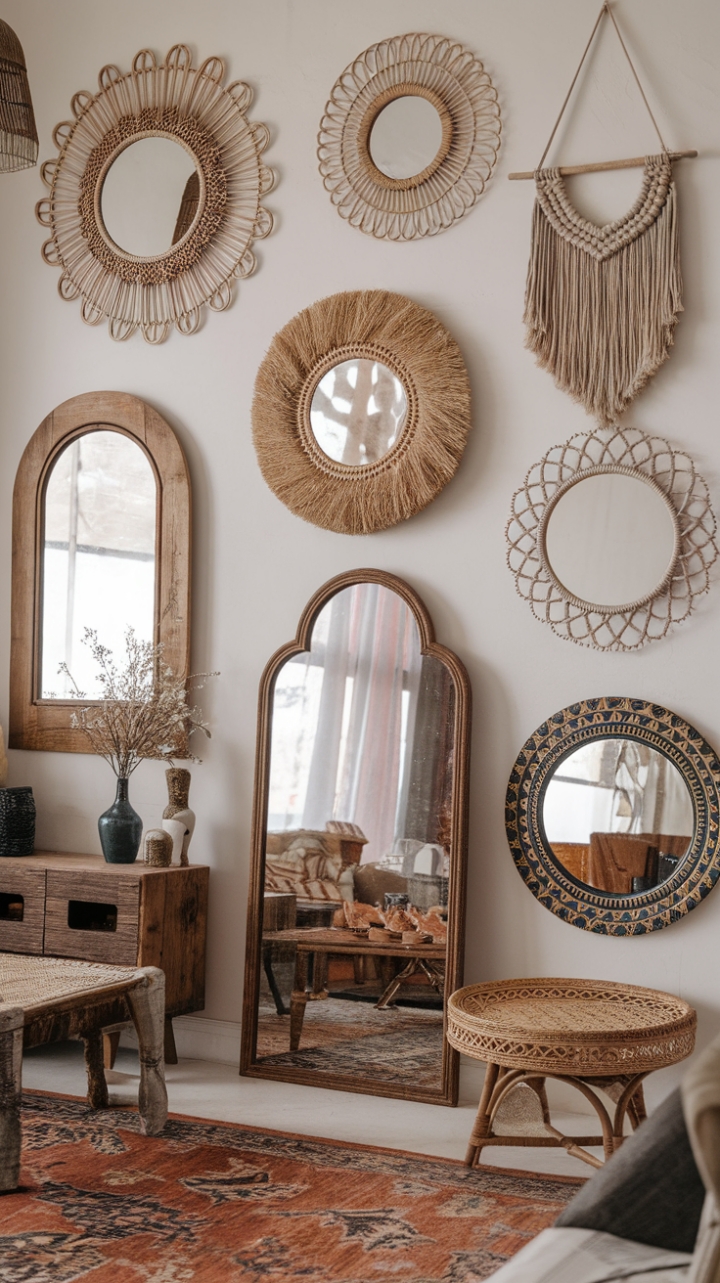 Bohemian Mirror Oasis: Reflect Your Style