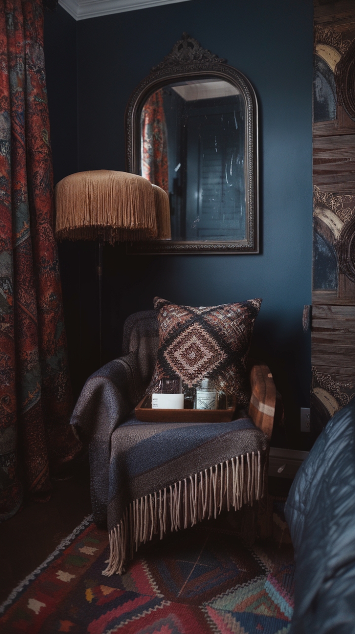 A Bohemian Sanctuary: Embrace the Deep Blue Retreat
