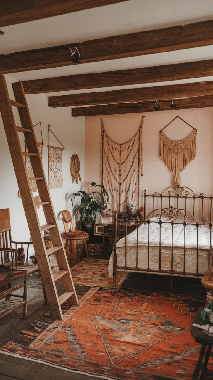 Vintage Charm: A Cozy Bohemian Retreat